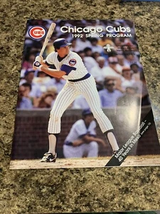Chicago Cubs 1992 Spring Training program - Ryne Sandberg Cover VG - Picture 1 of 7