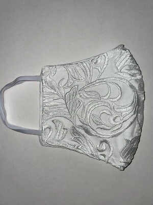 White Lace Face Mask - Image 1 of 4