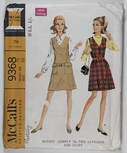 Maglione e camicia McCalls 9368 Misses modello cucito vintage anni '60 busto 38" - Foto 1 di 4