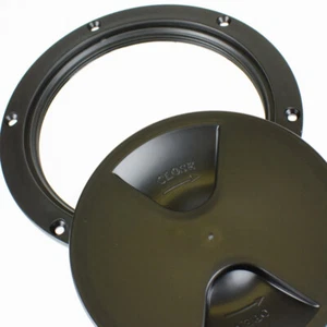 Agujero de acceso para escotilla de inspección redonda NEGRO 200 mm 8 pulgadas - Imagen 1 de 4