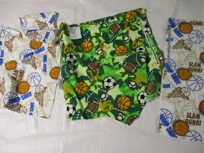 Tela de franela temática deportiva - piezas/chatarra - baloncesto, fútbol, etc. Foto 1 de 4