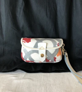 Dooney & Bourke Rare Limited Edition Abstract Printed Canvas Wristlet - Bild 1 von 6