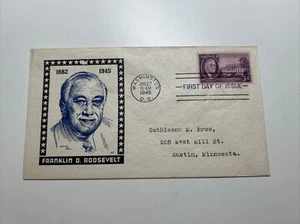 Scott 932 - FDR Memorial Issue FDC - 1945 - CachetCraft - Washington DC - Picture 1 of 2