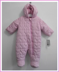 Baby Mädchen Jessica Simpson Kapuze Schneeanzug gepolstert Winter All in One 3-6 Monate NEU - Bild 1 von 10