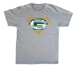 Green Bay Packers Superman T Shirt Mens Size Medium NFL Football Aaron Rodgers - Picture 1 of 5