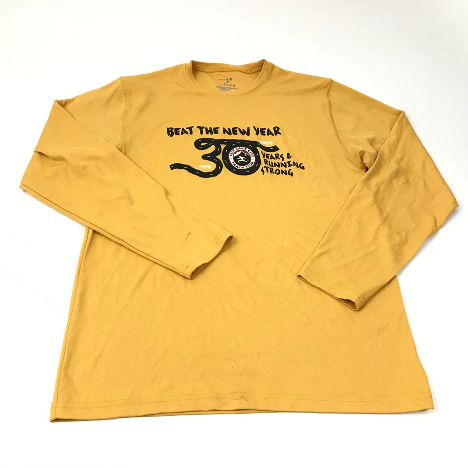 Camisa Salt Lake Track Club Talla Pequeña S Adulto Amarilla Negra Calce Seco Manga Larga T Foto 1 de 4