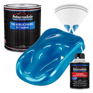 High Gloss Electric Blue Metallic Acrylic Enamel Quart Kit, Auto Paint - Picture 1 of 1