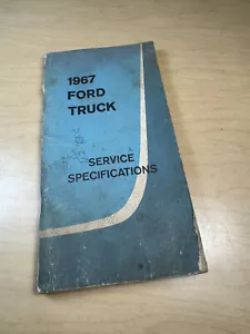 Camión Ford 1967 especificaciones de rendimiento de servicio manual original - Imagen 1 de 5