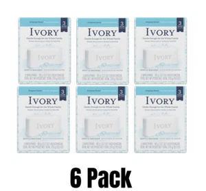 Ivory Bar Soap, 3.1 oz bars, 3 each (Pack of 6) - Picture 1 of 6