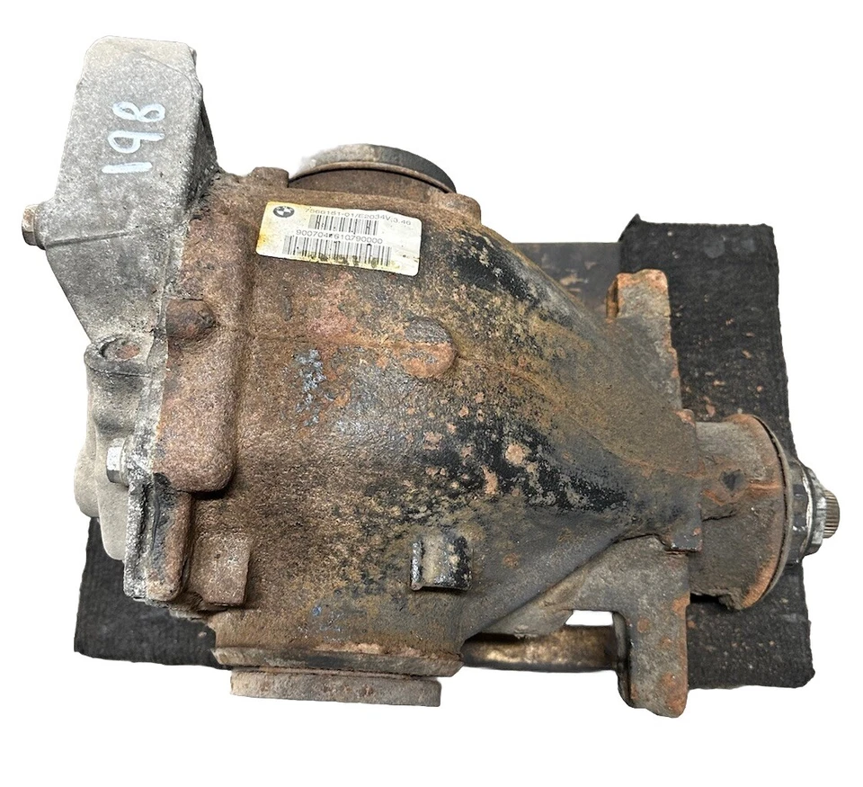 BMW E90 E91 E92 E93 335i 335xi 2007 diferencial trasero portador relación 3,46 OEM Foto 1 de 4