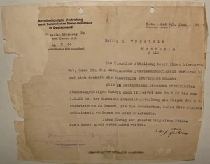 1924 Deutsch Deutschland Russland russisch-sowjetischer Konsulat Brief jüdischer Epstein - Bild 1 von 1