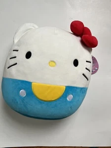Peluche ufficiale Squishmallows Kellytoy 12 pollici Hello Kitty Core blu nuovo - Foto 1 di 3
