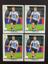 Lionel Messi 4 Stickers Panini World Cup 2014 Brazil / Swiss Platinum Edition #P1