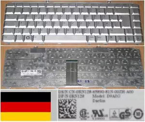 Keyboard Qwertz German Dell 1420 1520 1521 1525 D9A0G ORN128 0RN128 RN128 Grey - Picture 1 of 1