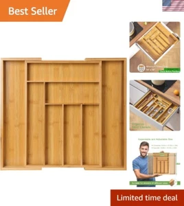 Bambus Schubladen Organizer mit 8 Fächern - Sleek Kitchen Essential - Bild 1 von 9