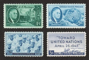 OLD 1940's WWll US stamps WW2 franklin d roosevelt FDR memorial, navy etc. MINT! - Picture 1 of 1
