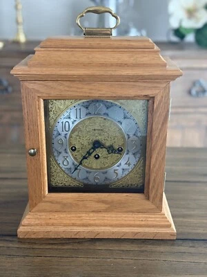 Carriage Clock by Emperor Hermle movement mechanical key wound chimes - Image 1 of 4