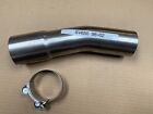 Suzuki Sv650 1998-2002 Uk Made T304 Stainless Steel Exhaust Link Pipe & Clamp