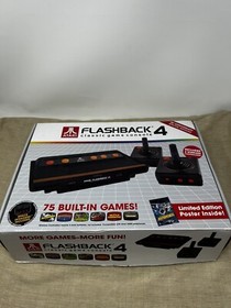 Atari Flashback 4 Classic Game Console 76 Built-in Games/ Wireless Controller