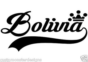 Bolivia... Bolivia Vinyl Wall Art Quote Decor Words Decals Sticker - Picture 1 of 2