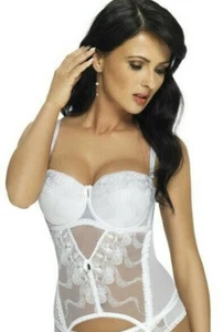 Damen Corsage Push-up mit Strumpfhalter Korsett Gorsenia 837  - Bild 1 von 6