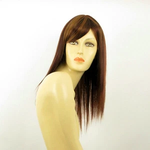 Perruque femme mi-long Châtain Cuivré Méché Blond Clair/rouge VERA 33H130 - Imagen 1 de 7