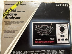 Sears Engine Analyzer 28-21423 VINTAGE (161.214230) w/ Cables in Box - Picture 1 of 6