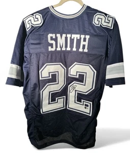 Dallas CowboysEmmitt Smith Signed 22 Custom Jersey XL Beckett, PROVA - Picture 1 of 5