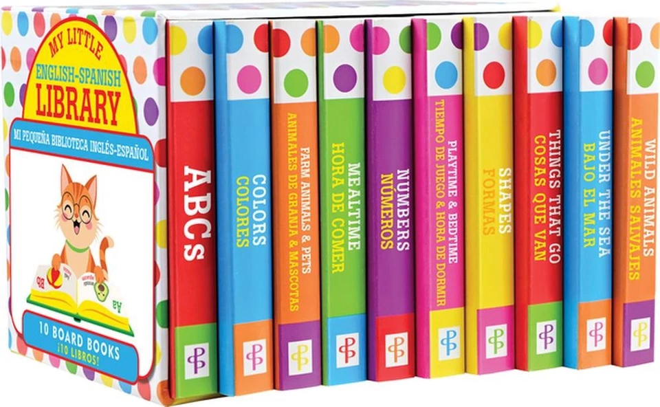 My Little Library of Bilingual Board Books - (Set of 10 English-Spanish Board Bo - Image 1 of 1
