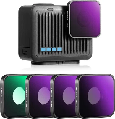 K&F Concept 4 Pack PL ND4 ND8 ND16 ND PL Filter Set for GoPro Hero 4K Camera - Image 1 of 4