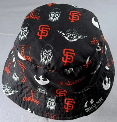 2025 San Francisco Giants Star Wars Bucket Hat SGA 5/3/25 Floppy Chewbacca Yoda - Image 1 of 2