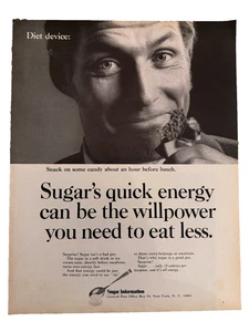 Zucker Information Printwerbung 1971 Quick Energy Candy vor dem Mittagessen - Bild 1 von 4