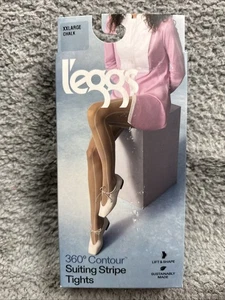 Leggs Leggings Damen XXLarge Kreide 360 Kontur Anzug Streifen Liftform - Bild 1 von 2