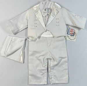 *B* Brand New Vintage Baby Boys Infant Christening Baptism Outfit Size 3 Months - Picture 1 of 8