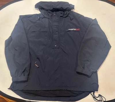 CHAPS Ralph Lauren мужской ветровка пуловер нейлона с капюшоном темно-синий винтажный - XL - Изображение 1 из 4