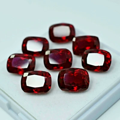 200Ct Natural Burmese Red Ruby Flawless LOT Cushion Cut Loose Gemstone Certified - Image 1 of 4