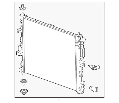 Genuine GM Radiator 85141935 - Image 1 of 3