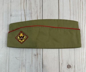 Vintage offizielle Pfadfinder Garnison Mütze große Größe 7 - 7 1/8 BSA - Bild 1 von 7