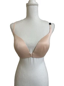 Victoria Secret Women's 34DD Front Closure Pink Shimmer Push Up Bra Underwire - Picture 1 of 4