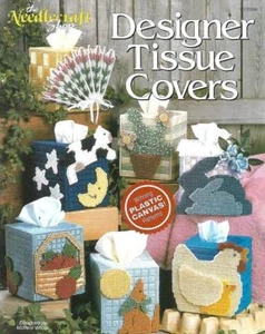 NEW PLASTIC CANVAS DESIGNER TISSUE COVERS 7 CUTE DESIGNS - Picture 1 of 1
