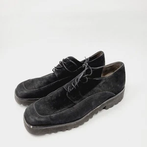 Paul Green Women Size 8.5 Black Suede Lace Up Shoes - Picture 1 of 11