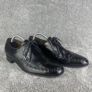 Barker Of Earls Barton schwarze Leder Derby Schuhe geflochtene Nähte Größe UK 8,5 G - Bild 1 von 11