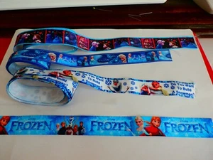 BUNDLE OF FROZEN GROSGRAIN RIBBON OFFCUTS 22mm WIDE - Picture 1 of 5