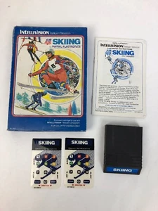 Mattel Intellivision Game SKIING 1980 Mattel Electronics Tested & Works w Box - Picture 1 of 6