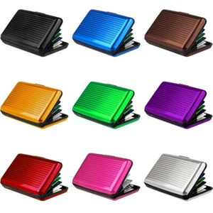 Mini RFID Aluminum Wallet Credit Card Holder Business Card Case Metal ID Case US - Picture 1 of 23