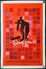 Saint Joan 1957 Original Movie Poster Linen Backed Saul Bass Art C9-C10