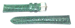 New Accutron CROC Green Strap SS Signed Buckle - Picture 1 of 5