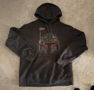 Star Wars Boba Fett Sweatshirt Hoodie Size Adult Small oversized pre owned - Picture 1 of 7