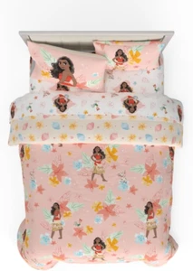 Disney Princess Moana Kids Bedding Super Soft & Cozy Comforter and Sheet Set wit - Picture 1 of 12