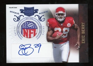 2010 Plates & Patches Eric Berry RC Rookie Logo Shield Patch Auto 1/1 Chiefs - Picture 1 of 2